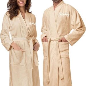 Luxurious Cream Bathrobe Set